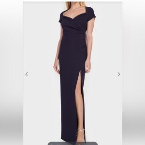 NWT LIKELY  Kenrick side slit column gown